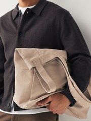 Neutral Stone Canvas Tote Bag - Image 2 of 10