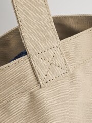 Neutral Stone Canvas Tote Bag - Image 7 of 10