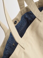 Neutral Stone Canvas Tote Bag - Image 9 of 10