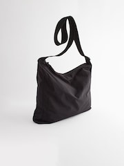 Black Nylon Messenger Bag - Image 3 of 7