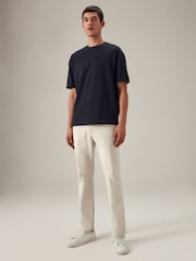 Light Stone Elasticated Waist Slim Stretch Chino Trousers - Image 2 of 13