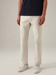 Light Stone Elasticated Waist Slim Stretch Chino Trousers - Image 3 of 13