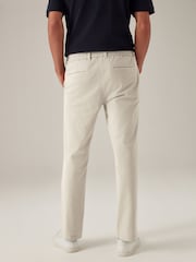 Light Stone Elasticated Waist Slim Stretch Chino Trousers - Image 5 of 13