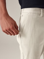 Light Stone Elasticated Waist Slim Stretch Chino Trousers - Image 7 of 13