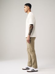 Stone Elasticated Waist Slim Stretch Chino Trousers - Image 3 of 12