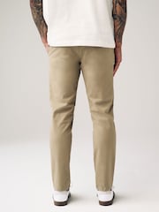 Stone Elasticated Waist Slim Stretch Chino Trousers - Image 5 of 12