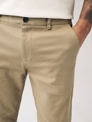 Stone Elasticated Waist Slim Stretch Chino Trousers - Image 6 of 12