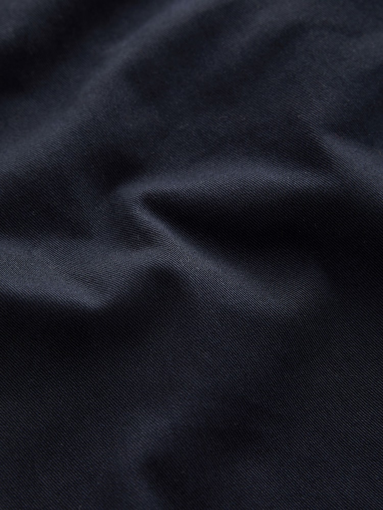 Navy Blue Elasticated Waist Slim Stretch Chino Trousers - Image 11 of 11