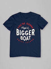 All + Every Blue Jaws You Are Gonna Need A Bigger Boat Amity Island T-Shirt - Image 3 of 4