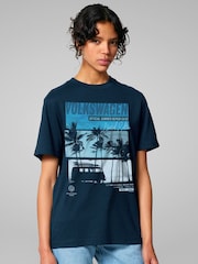 All + Every White Volkswagen Type 2 T1 Original Beach Bus Summer Repair Guide T-Shirt - Image 1 of 4