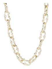 Oliver Bonas Gold Tone Brittany Molten Metal Chunky Links Necklace - Image 1 of 5