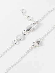Oliver Bonas Silver Plated Amy Engraved Heart Charm Bracelet - Image 4 of 5
