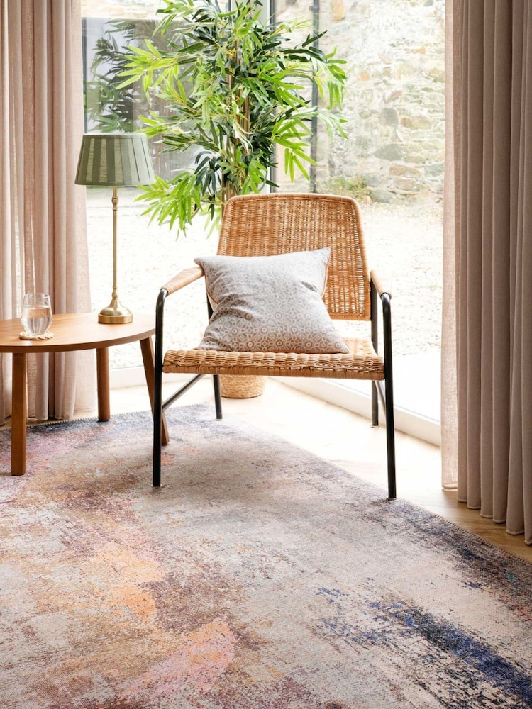 kukoon Multi Washable Carrie Flatwoven Distressed Modern Area Rug - Image 1 of 6 kukoon Multi Washable Carrie Flatwoven Distressed Modern Area Rug - Image 1 of 6