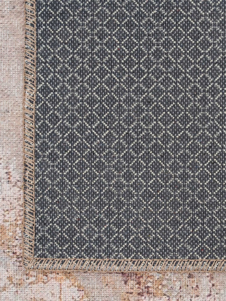 kukoon Multi Washable Carrie Flatwoven Distressed Modern Area Rug - Image 2 of 6 kukoon Multi Washable Carrie Flatwoven Distressed Modern Area Rug - Image 2 of 6
