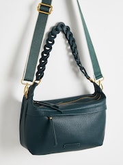 Oliver Bonas Green Murphy Slouch Tote Bag - Image 4 of 7