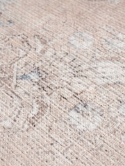 kukoon Beige Washable Zoe Flatwoven Traditional Vintage Style Rug - Image 4 of 6