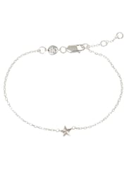 Oliver Bonas Silver Plated Haru Engraved Star Charm Bracelet - Image 1 of 5