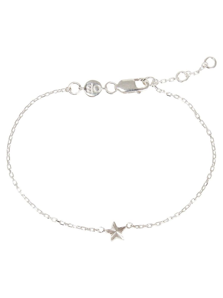 Oliver Bonas Silver Plated Haru Engraved Star Charm Bracelet - Image 1 of 5