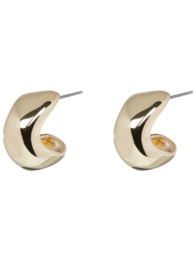 Oliver Bonas Gold Tone Orlaith Smooth Mini Hoop Earrings - Image 1 of 6
