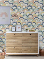 Multi Abstract Rainbow Wallpaper - Image 1 of 5