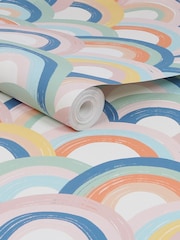 Multi Abstract Rainbow Wallpaper - Image 5 of 5