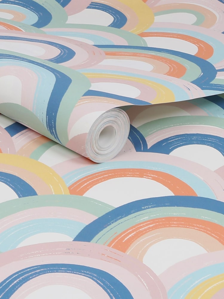 Multi Abstract Rainbow Wallpaper - Image 5 of 5