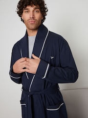 Threadbare Navy Virgo Dressing Gown - Image 1 of 4
