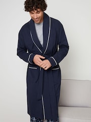 Threadbare Navy Virgo Dressing Gown - Image 3 of 4