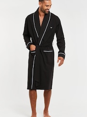 Threadbare Black Virgo Dressing Gown - Image 1 of 4