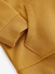 Ochre Yellow Plain Jersey Hoodie (3-16yrs) - Image 3 of 5