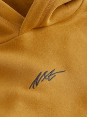 Ochre Yellow Plain Jersey Hoodie (3-16yrs) - Image 4 of 5