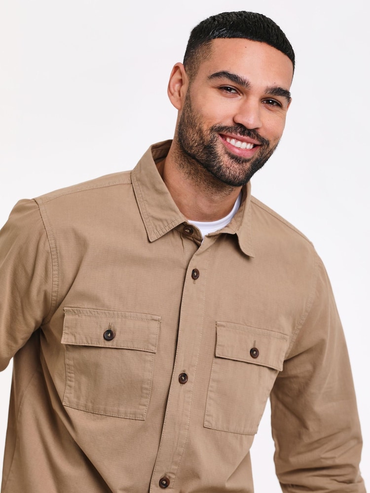 Threadbare Stone Lightweight Jacket - Image 3 of 4