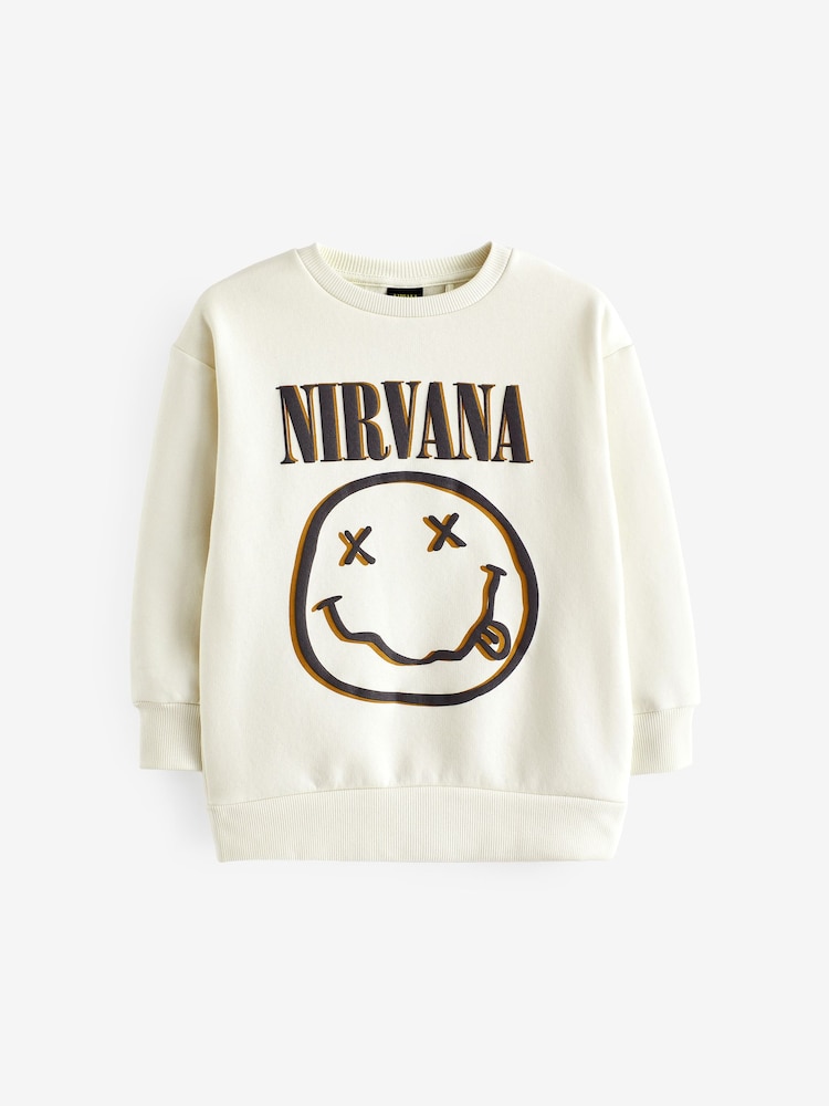 Ecru Cream Nirvana Crew Neck Sweatshirt (3mths-8yrs) - Image 1 of 3