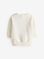 Ecru Cream Nirvana Crew Neck Sweatshirt (3mths-8yrs) - Image 2 of 3