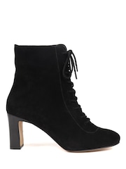 Jones Bootmaker Lorah Leather Lace-Up Black Boots - Image 2 of 6
