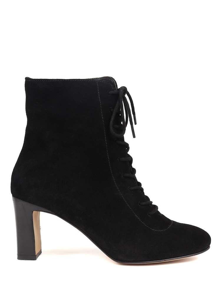 Jones Bootmaker Lorah Leather Lace-Up Black Boots - Image 2 of 6