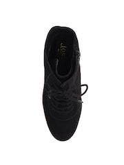 Jones Bootmaker Lorah Leather Lace-Up Black Boots - Image 5 of 6