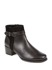 Jones Bootmaker Sarina Heeled Black Ankle Boots - Image 2 of 5