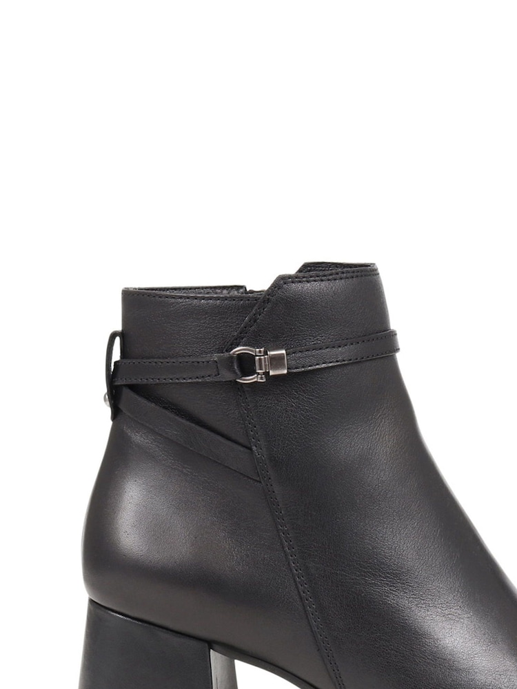Jones Bootmaker Monika Heeled Black Ankle Boots - Image 2 of 6