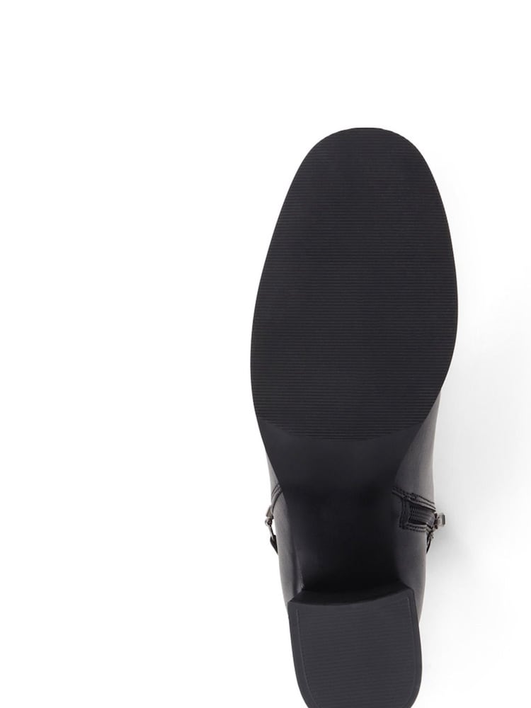 Jones Bootmaker Monika Heeled Black Ankle Boots - Image 6 of 6