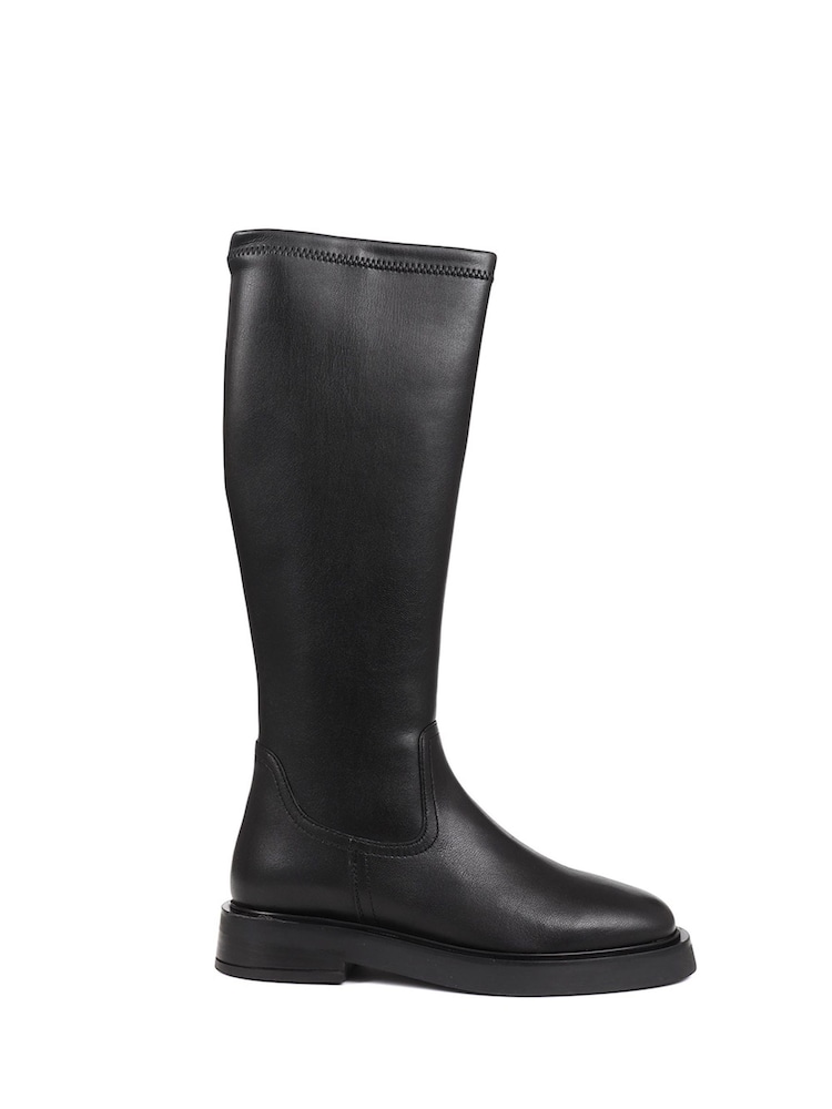 Jones Bootmaker Lauretta Leather Knee Black High Boots - Image 1 of 5