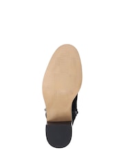 Jones Bootmaker Losabet Leather Buckle Strap Black Ankle Boots - Image 6 of 6