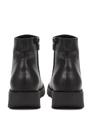 Czarne skórzane botki Jones Bootmaker Maraine na koturnie - Image 5 of 5