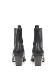 Jones Bootmaker Black Lizia Heeled Leather Ankle Boots - Image 5 of 6