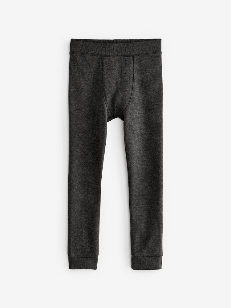 Zwart/antraciet - Verpakking van 2 thermische leggings (2-16 jr) - Image 3 of 5