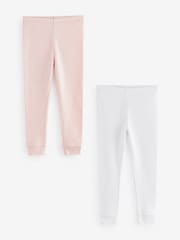 Pink/White Thermal Leggings 2 Pack (2-16yrs) - Image 1 of 5