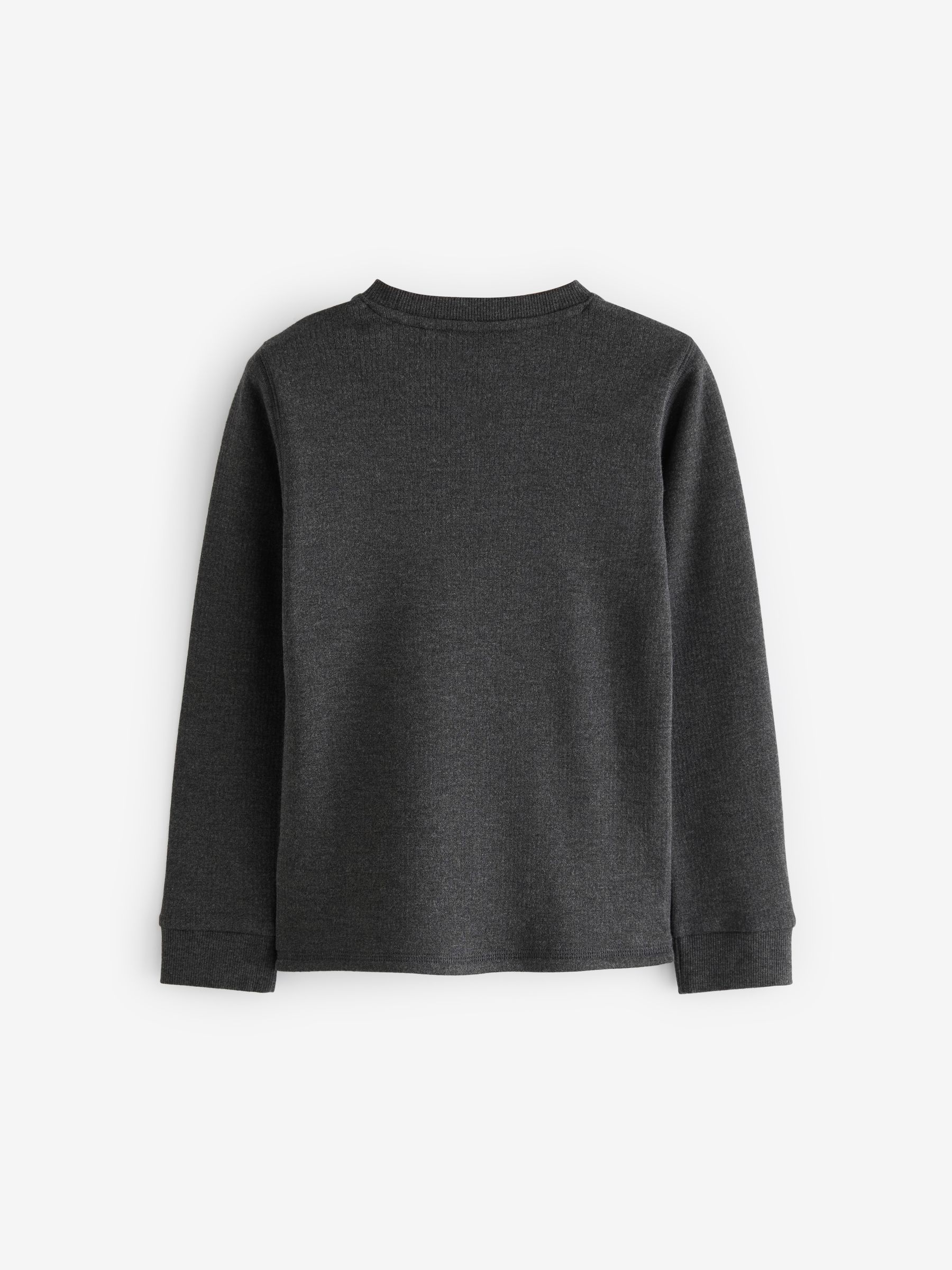 Buy Black/Charcoal Thermal Long Sleeve Tops 2 Pack (2-16yrs) from