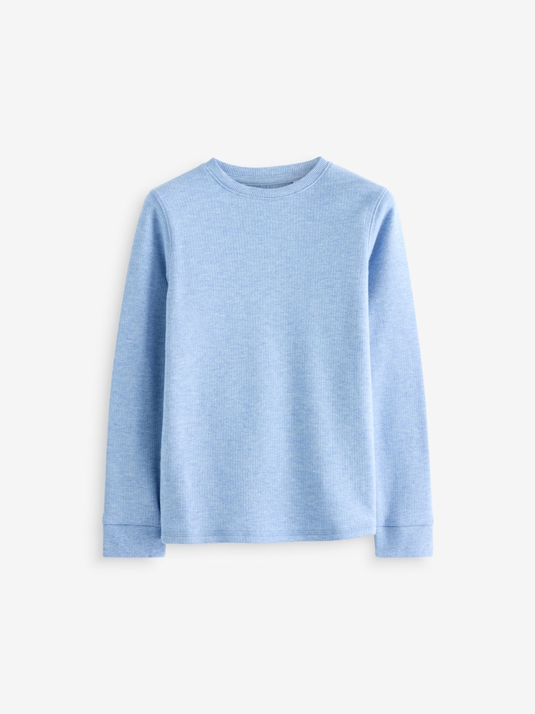 Blauw/marine - Thermal Long Sleeve Tops 2 Pack (2-16yrs) - Image 3 of 6