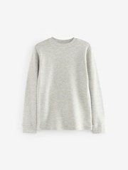 Grey/White Thermal Long Sleeve Tops 2 Pack (2-16yrs) - Image 2 of 5