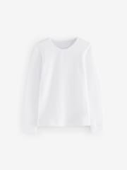 Pink/White Thermal Long Sleeve Tops 2 Pack (2-16yrs) - Image 2 of 5